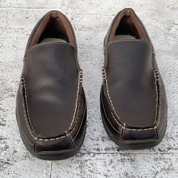 Perry Ellis America Men Shoes Brown Leather Upper Slip On Loafer Size 8.5M - Picture 2 of 8